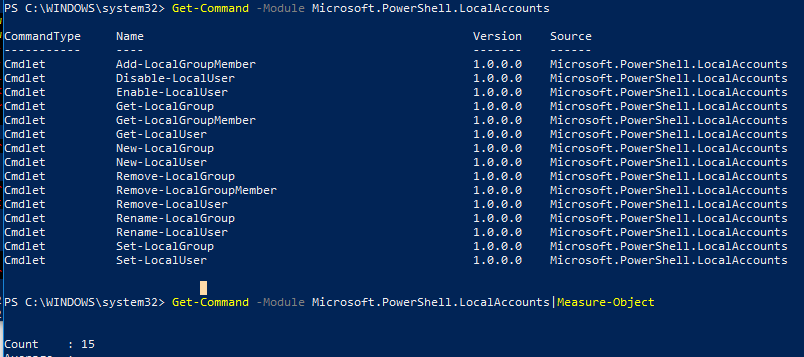 Account Managing with PowerShell 1