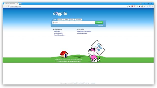 Лучшие поисковики: Dogpile