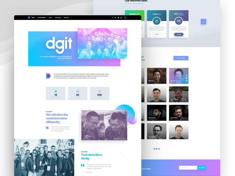 DGiT - About us design