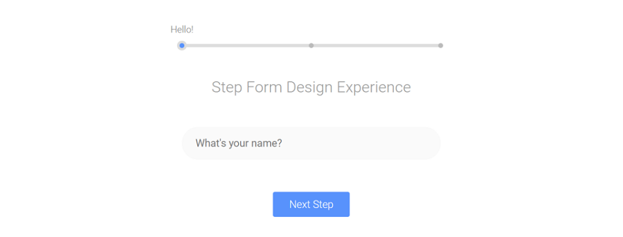 Step-by-Step Form Interaction