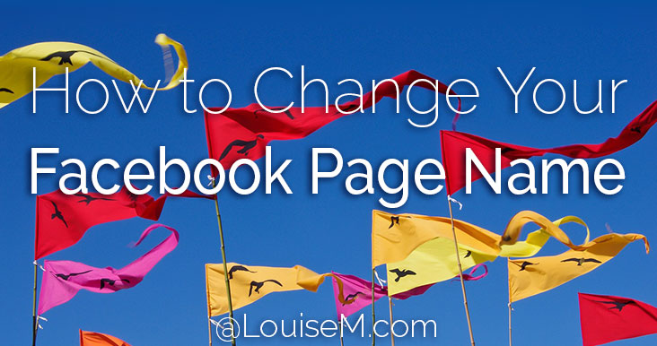 How to Change Your Facebook Page Name 