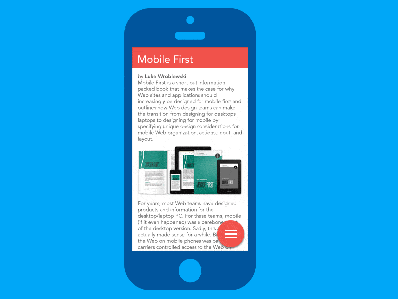 Mobile first дизайн сайта