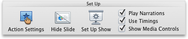 Slide Show tab, Set Up group