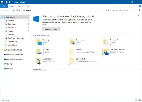 File Explorer 14901