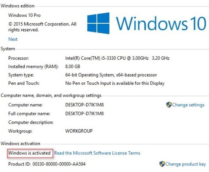 Windows 10 Pro Key Купить