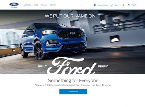 How To Design A Website Ford Landing Page